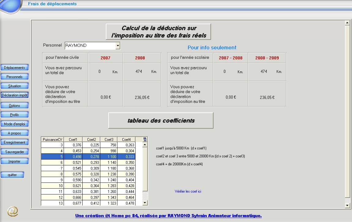 comment declarer les repas sur la feuille d'impot